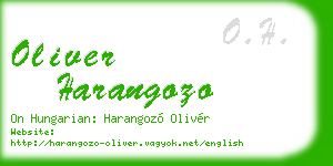 oliver harangozo business card